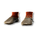 Black Cowhide Strapped Shoes armor