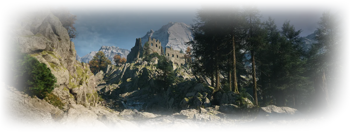 The castle approach before the underground infiltration